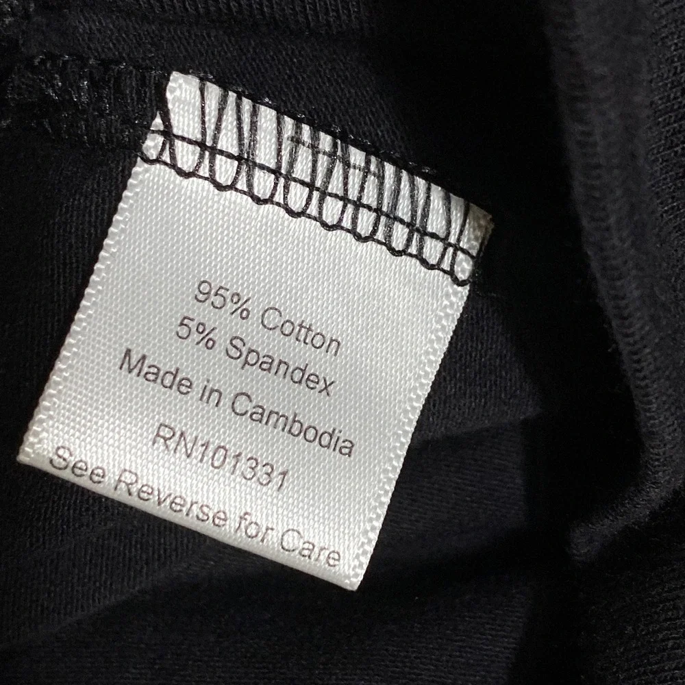 Charlotte Russe‎ Black Cotton Blend Mini Skirt Small High Waist Bodycon Jersey
